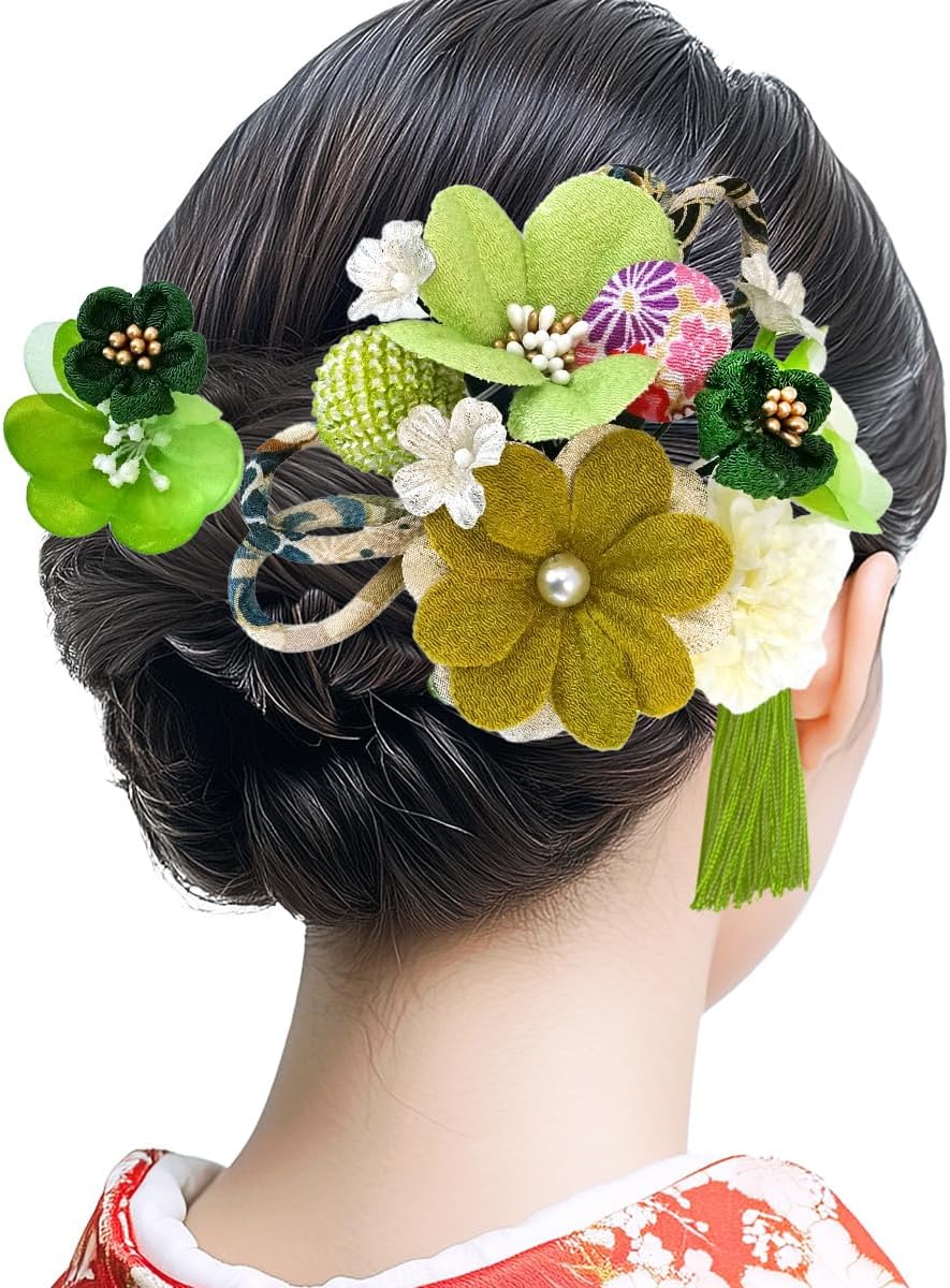 6万 acca アッカ リボン シフォン バレッタ 髪飾り ヘアアクセ 成人式